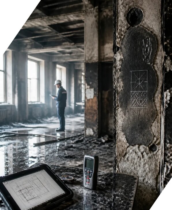 Обследование зданий после пожара в Вязьме от 15423 р. | ЭкспертизаРоссия
