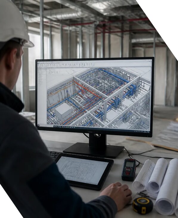 Создание BIM модели инженерных сетей для объектов в Вязьме